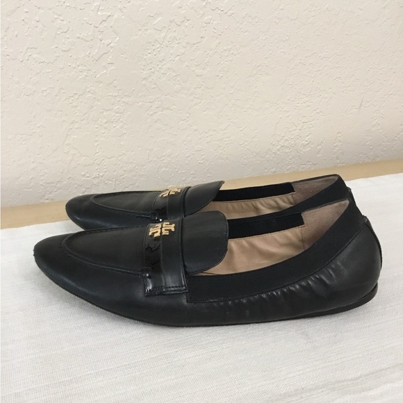 Tory Burch Jolie Stretch-Leather Loafers in black size 8.5 - Picture 3 of 10